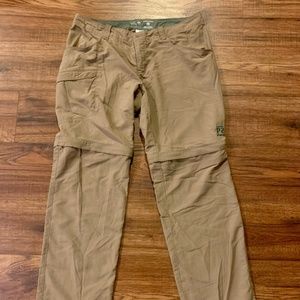 Philmont Womens uniform zipoff pants size 4/30 Mountain Hardware